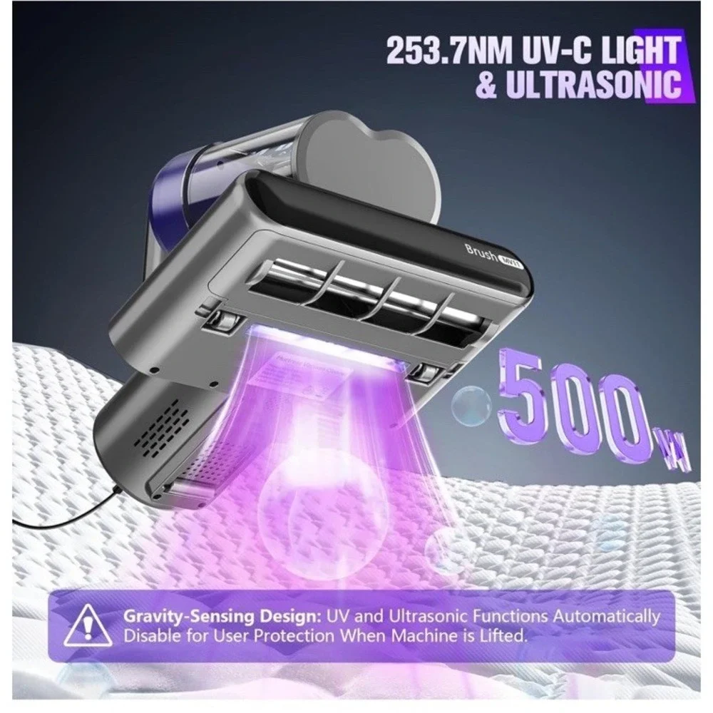 UZK MV11-01 Mattress Vacuum Cleaner, Corded, Light Purple MSRP: $250